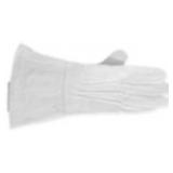 Gauntlets White Leather Size XXL