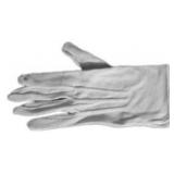 White Cotton Dress Gloves Size S