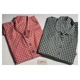 2 Print Shirts Mix Colors Green & Red Size S