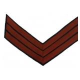 US Sgt. Red - Artillery Chevrons