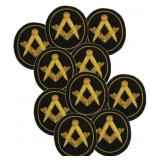 10 Masonic Emblem Black