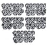 100 Pewter 4 hole button Size S