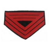 US Q.M. Sgt. Regt. Red - ART Chevrons