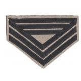 JW Q.M. Sgt. Regt. Black - Mil. Chevrons