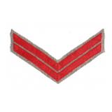 JW Cpl. Red - Artillery Chevrons