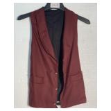 Civilian Vest BURGANDY Color Size 38