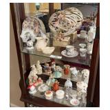 2 Shelves of Collectible China & Misc.