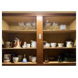 Cabinet of Misc China & Glass