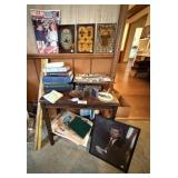 Vintage Side Table & Lots of Collectibles