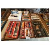 6 Flats / Boxes of Model Trains