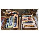 2 Flats of Model Toy Trains