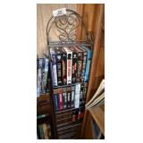 Rack with VHS Movies