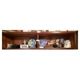 Shelf of Train / Railroad Collectibles