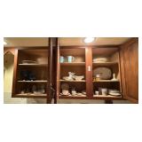 2 Cabinets of Collectible China & Glass