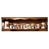 Lot of Beer Steins, Mugs & Misc.