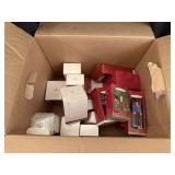 Box of Hallmark Christmas Ornaments