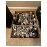 Large Lot of Vintage Silver Plate Flatware