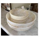 Vintage Hazel Atlas Butterscotch Drizzle Salad Set