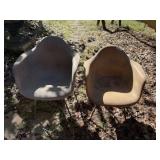 2 Fiberglass Mid-Century Modern Chairs