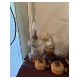 Electrified Candle Lamp & 3 Candle Holders
