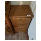 Oak File Cabinet