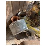 3 Galvanized Buckets