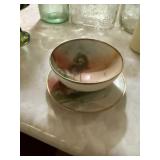 Nippon Hand Painted Bowl & Saucer