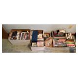 Lot of VHS / CD / DVD / 8-Track Tapes