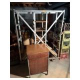 Rolling Aluminum Food Tray Cart & Rolling Table