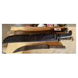 5 Machetes / Knives