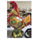 Large Ceramic Rooster