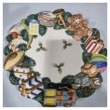 Fitz & Floyd Ornate Christmas Tray
