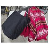 Hand Sewn Oriental Style Bag & Blanket