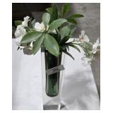 Heavy Glass Flower Vase