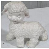 Vintage Pottery Sheep Figurine