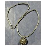 Sterling Silver Necklace & Swarovski Pendant