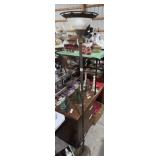 Antique Metal & Glass Lamp