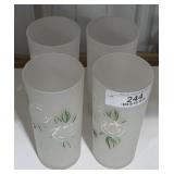 Set of 4 Frosted Tumblers