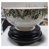 Pier One Holiday Bowl on Stand