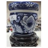 Blue & White Glazed Bowl