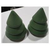 Pair of Porcelain Tree Figurines