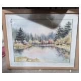 Signed Framed Watercolor