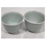 2 Glazed Pottery Cups