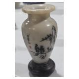 Oriental Hand Carved Marble Vase