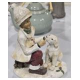 Child & Puppy Figurine