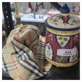 Pier One Canister & Hat