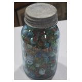 Large Jar of Collectible Marbles
