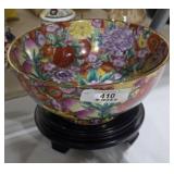 24K Gold Serving Dish with Stand