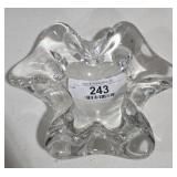 Large Heavy Art Glass Candy Dish