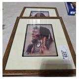 Signed Pair of Native American Prints